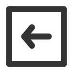 Arrow Left Square SVG Icon